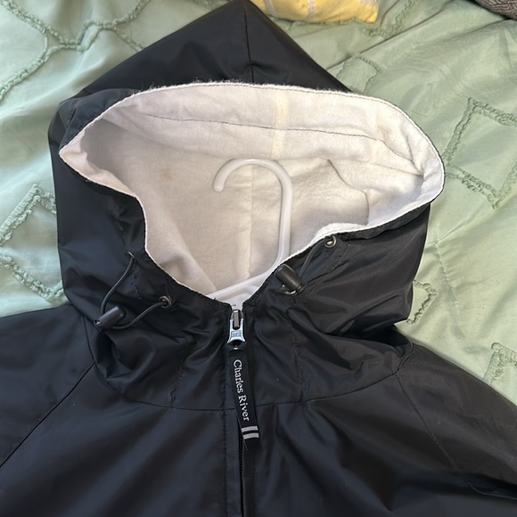 Charles River Rain Jacket w/ adjustable hood and cinch-able waist Alpha Xi Delta - Picture 4 of 8
